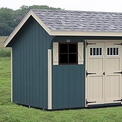 2 Pack 16" x 16" Brown Shed Window with Tempered