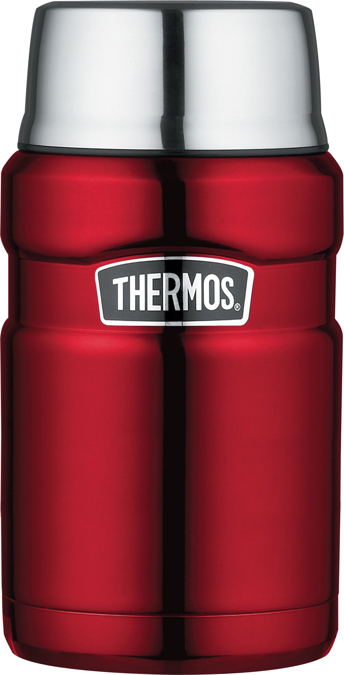 THERMOS Stainless King VacuumInsulated Food Jar , 24 Ounce, Cranberry