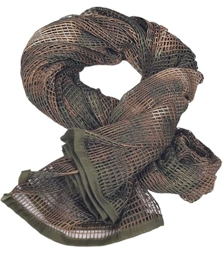 thumbnail image 2 of Tactical Camouflage Mesh Scarf - 76"x36" Cotton Sniper Veil For Airsoft, Hunting, Hiking, Multi-Use Shemagh 2 of 11