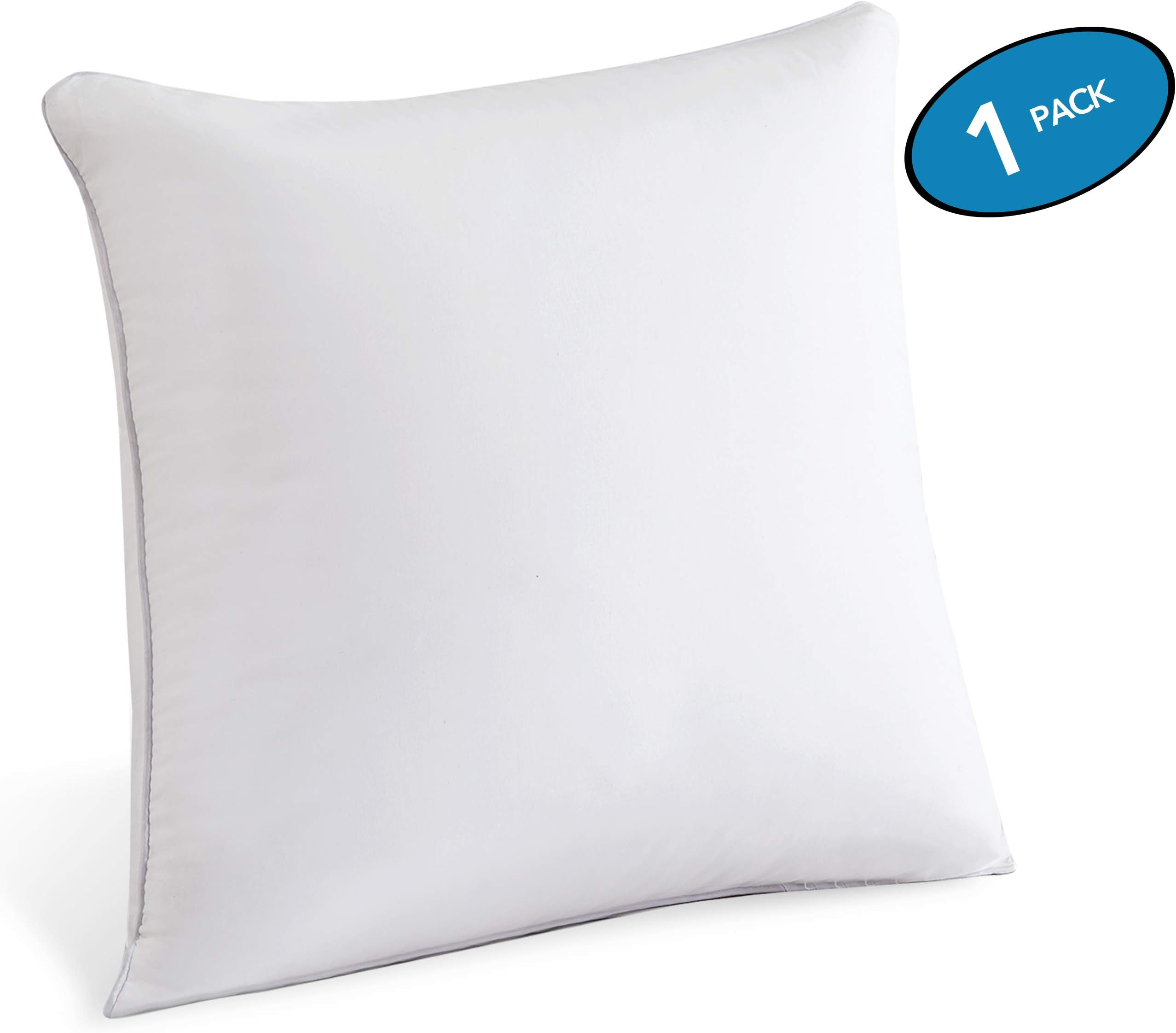 MoMA 18 x 18 Pillow Inserts (Set of 1) - Throw Pillow Inserts with 100% Cotton Cover - 18 Inch Square Interior Sofa Pillow Inserts - Decorative Pillow Insert Pair - White Couch Pillow