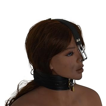BDSM Erotik Halsring mit Nasenhaken
