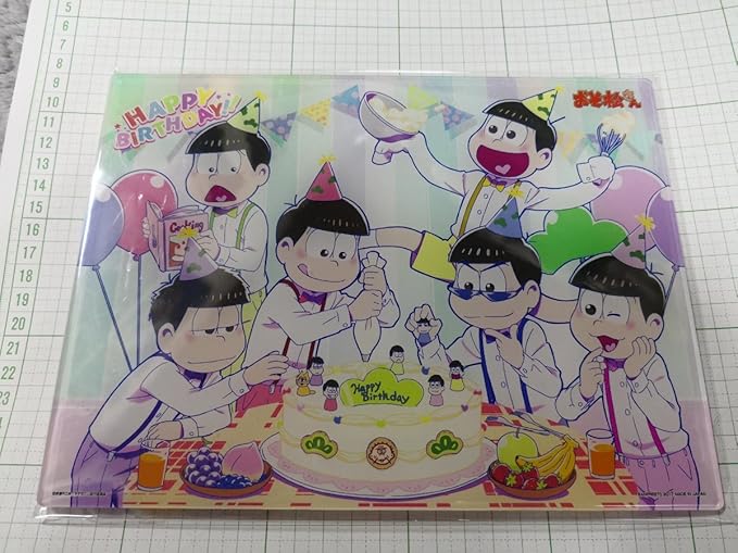 Amazon おそ松さん 一番くじ お誕生日記念 A賞 描きおろしアクリルボード おそ松 カラ松 チョロ松 一松 十四松 トド松 アニメ 萌えグッズ 通販