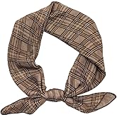 Pemilosci Retro Style Large Cotton Blend Hair Bandana Headband, Head Wrap, Hair Neck Scarf for Women 24 x 24 inch