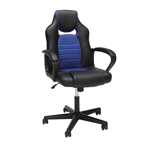 Essentials Gaming Chair Racing Style Ergonomic Mesh and Leather