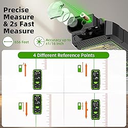 Huepar Dual Laser Measuring Tool, 656Ft Green-Beam