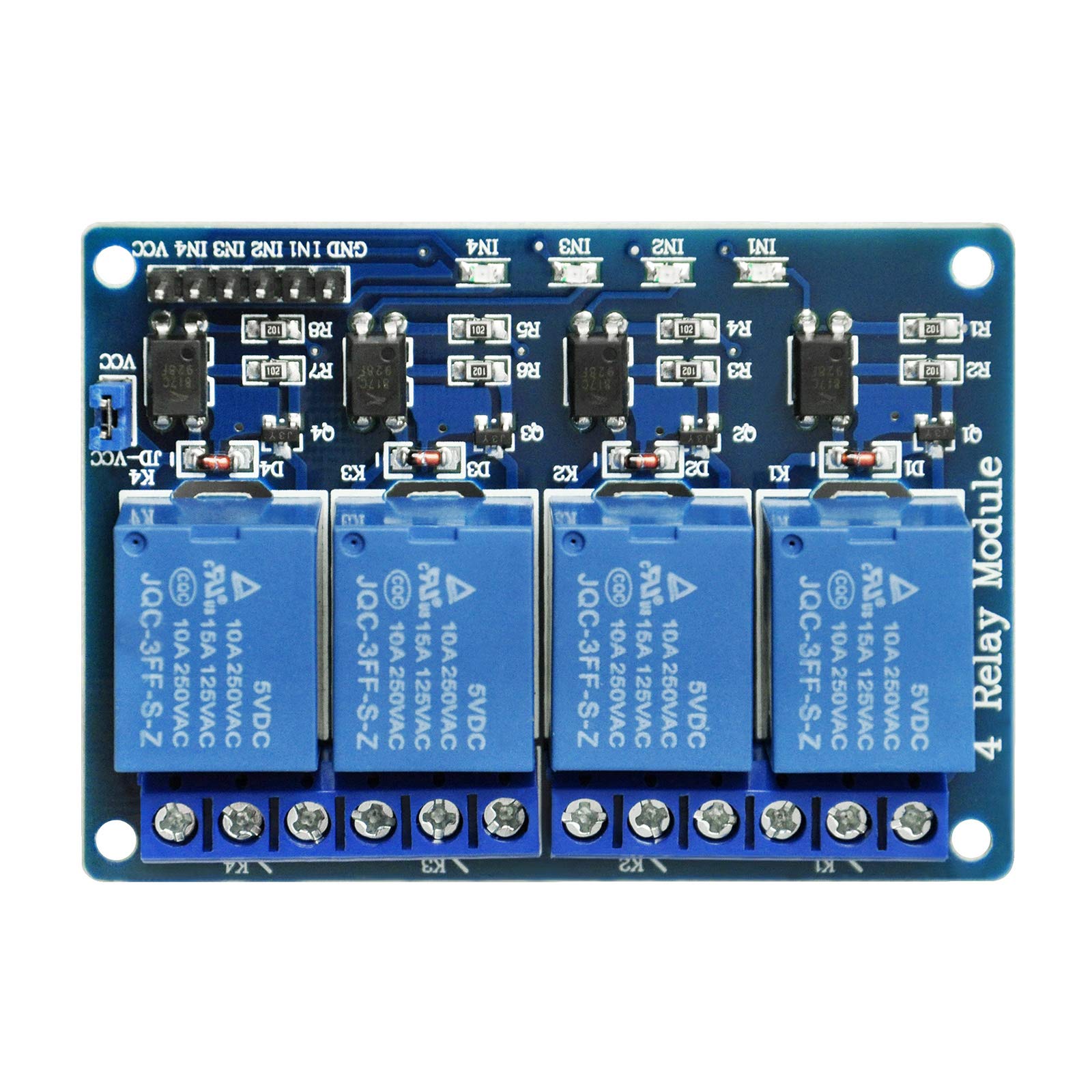 Gikfun 5V 4 Channel Relay Module With Optocoupler For Arduino EK1154