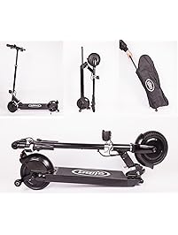 Glion Dolly Foldable Lightweight Adult Electric Scooter with Li-Ion Battery, Black