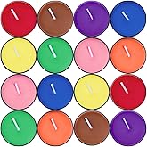 Unscented Colored Tealight Candles, Soy Wax with 4-5h Long Clean Burning, Perfect for DIY Candle Painting, Meditation, Witchcraft, Spell Chime Candles, Home Decor, and Gifts (Dark Color Series)