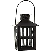 Kate Aspen Luminous Black Mini-Lantern Tea Light Holder