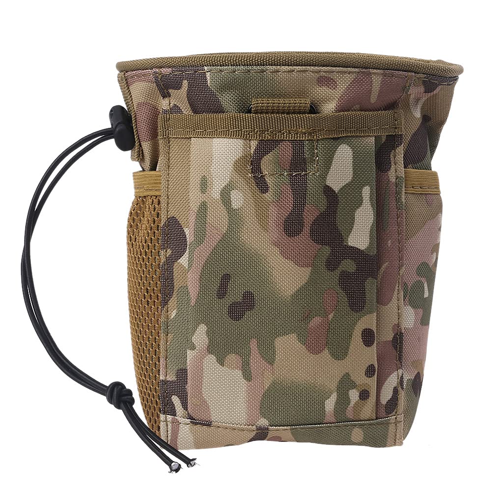 Max-Tonsen Camo Finds Pouch Metal Detector Accessory Portable Treasure Holder Waist Bag 800D Nylon Cordura-fabric Multipurpose, 19x12x8cm