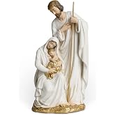 BC Catholic Holy Family Statue 6" H Sagrada Familia Mini Nativity Figurine | Religious Gift, Christmas Indoor Home Decor, Collectable Figurine, Handpainted Renaissance Statue Purity &amp; Grace Collection
