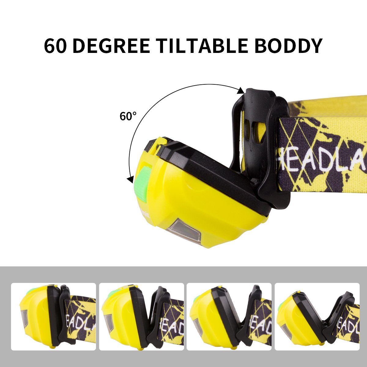 Morpilot LED Headlamp, Super Bright 180 Lumen, 5 Modes Emergency Flashlight Headlight, Waterproof Lightweight with SOS Strobe for Camping, Caving, Hiking, Walking, 3 Packs, 9 AAA Batteries Incl