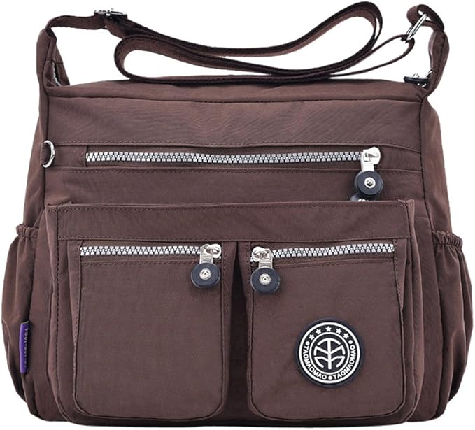 Oysohe Damen Einfarbig Wasserabweisend Nylon Umhangetasche Tasche Rucksack Amazon De Bekleidung