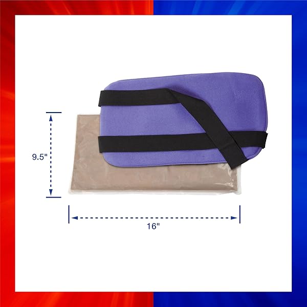 THERMIPAQ REUSABLE ICE PACK AND HOT COLD PACK FOR INJURIES – SHOULDER, ELBOW, ANKLES, BACK AND KNEE ICE PACK, X-LARGE, 9.5 INCHES X 16 INCHES, MICROWAVE HEATING PAD