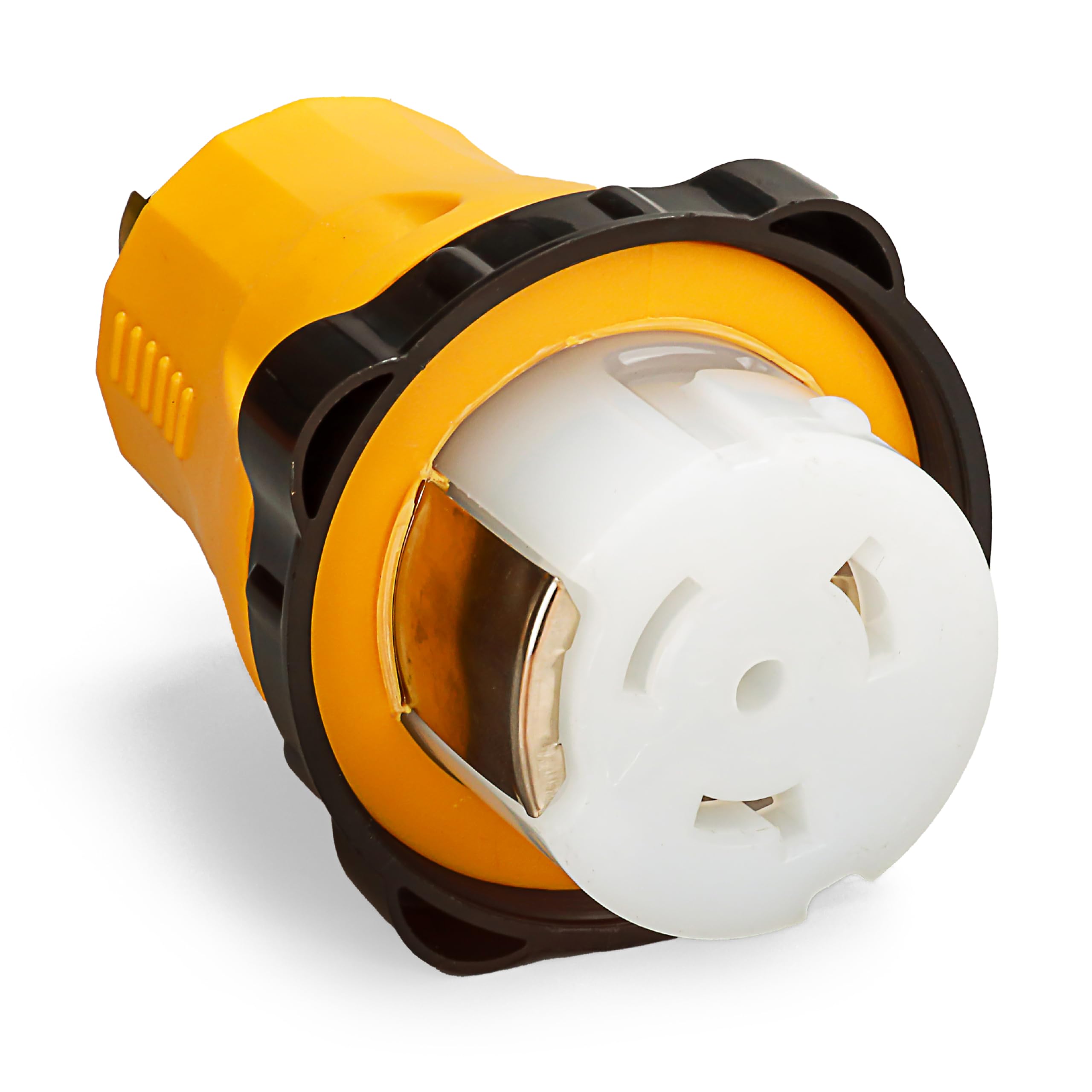 Photo 1 of BlueStars L14-30P to SS2-50R Marine Power Generator Adapter 30/50A 125/250V, Twist Locking Generator 4 Prong Male Plug to 50A Marine Shore Power SS2-50R Female with Locking Ring, UL Listed