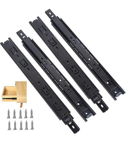 Heavy Duty Soft Close Drawer Slides - Full Extension Side Mount Cabinet Runners, 150LB Load, 14 Inch