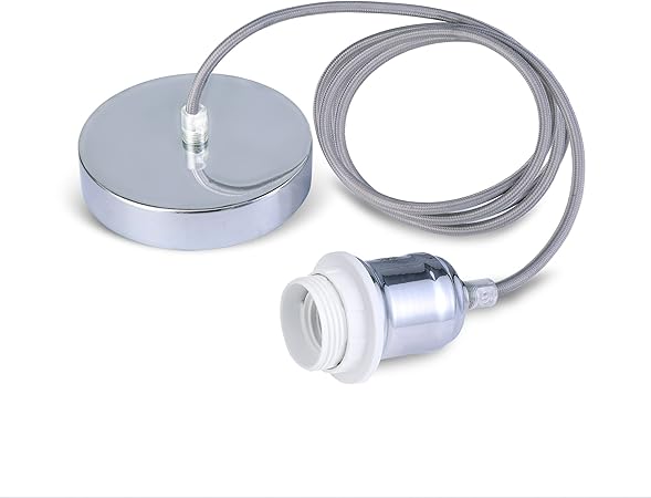 Jiahua Braided Flex Lamp Holder Suspended Pendant Light Fitting