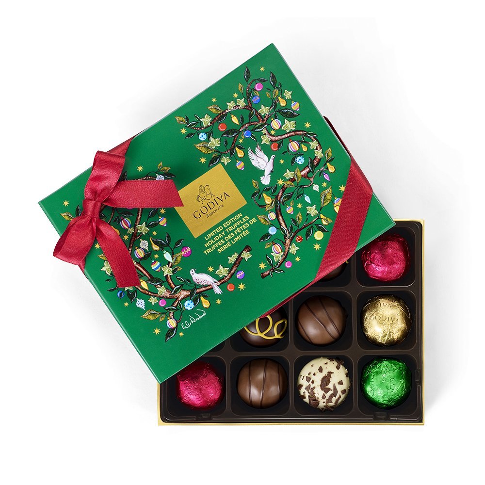 Godiva Chocolatier 16 Piece Assorted Chocolate Christmas