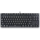 DREVO Tyrfing 87-Key White Backlit Wired Mechanical Keyboard Brown Switch Black