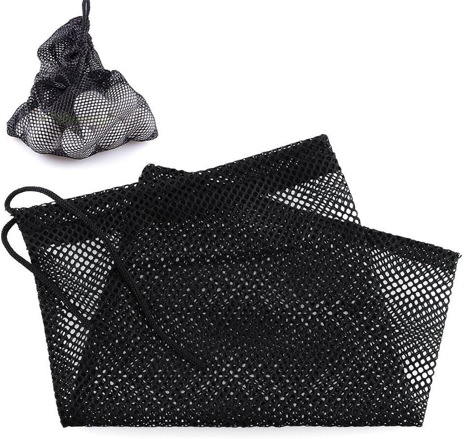 TIANTIAN 2 PCS Nylon golf bag Golf Nylon Mesh Nets Bag Golf Club Carry Bags Storage Drawstring Bag Durable Nylon Golf Balls Table Tennis Carrying Holder Storage Bag for 48 Balls Durable Nylon