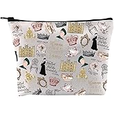 TV Show Inspired Gift V. Crawley Quote Inspired Gift TV Show Merchandise Zipper Pouch Makeup Bag for Fans Women (Down TV Pattern Bag)