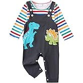 VEGGIEDOT Baby Boy Clothes Fall Winter Newborn Boy Outfits 0 3 6 9 12 18 24 Months Overalls Infant Baby Boys Clothes