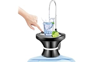 DOMMSINON Automatic Electric Drinking Water Dispenser Pump - USB Rechargeable Bottle Pump with Gravity Switch Control for 1-5 Gallon Jugs, Portable Water Dispensing for Home,Kitchen, Office,Outdoor Accessories