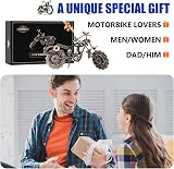 Signstek Vintage Handcrafted Iron Motorbike Model Bronze Ornament view 3