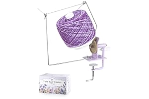 Adhafera Yarn Winder, Ball Winder for Crocheting, Large Capacity 10–16oz, Smooth Center-Pull Cake Spinner, Metal Craft Supplies for Knitting Enthusiast