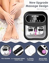 OOAMBB Collapsible Foot Spa with Heat, Bubble and