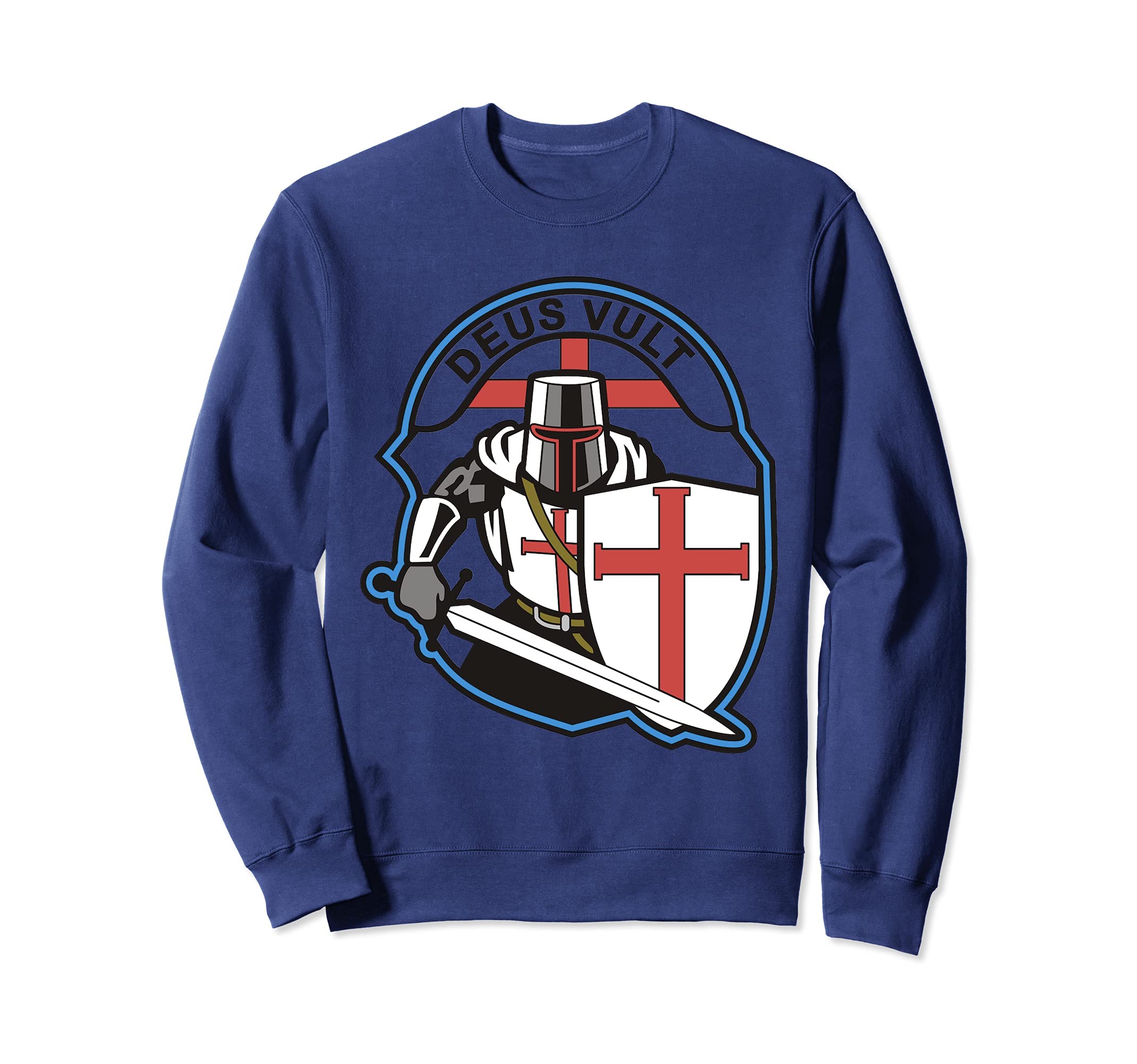 DEUS VULT Knights Templar Crusader Airsoft Paintball Sweatshirt