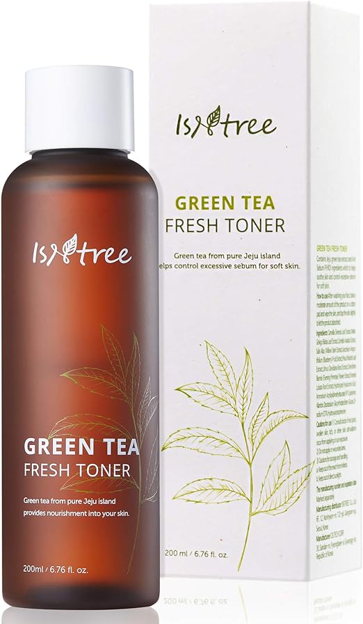 ISNTREE Green Tea Fresh Facial Toner 200ml, 6.76 fl. oz. with