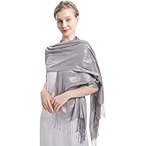 RonFoxi Sparkly Metallic Shawls and Wraps,Women's Glitter Pashmina Shawl Scarf forformal Evening Party Dresses