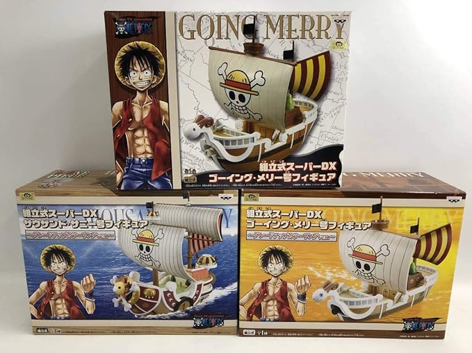 Amazon Co Jp T 03k ワンピース 組立式スーパーdx ゴーイング メリー号 サウザンド サニー号 フィギュア セット グレードアップカラーリングver Hobby