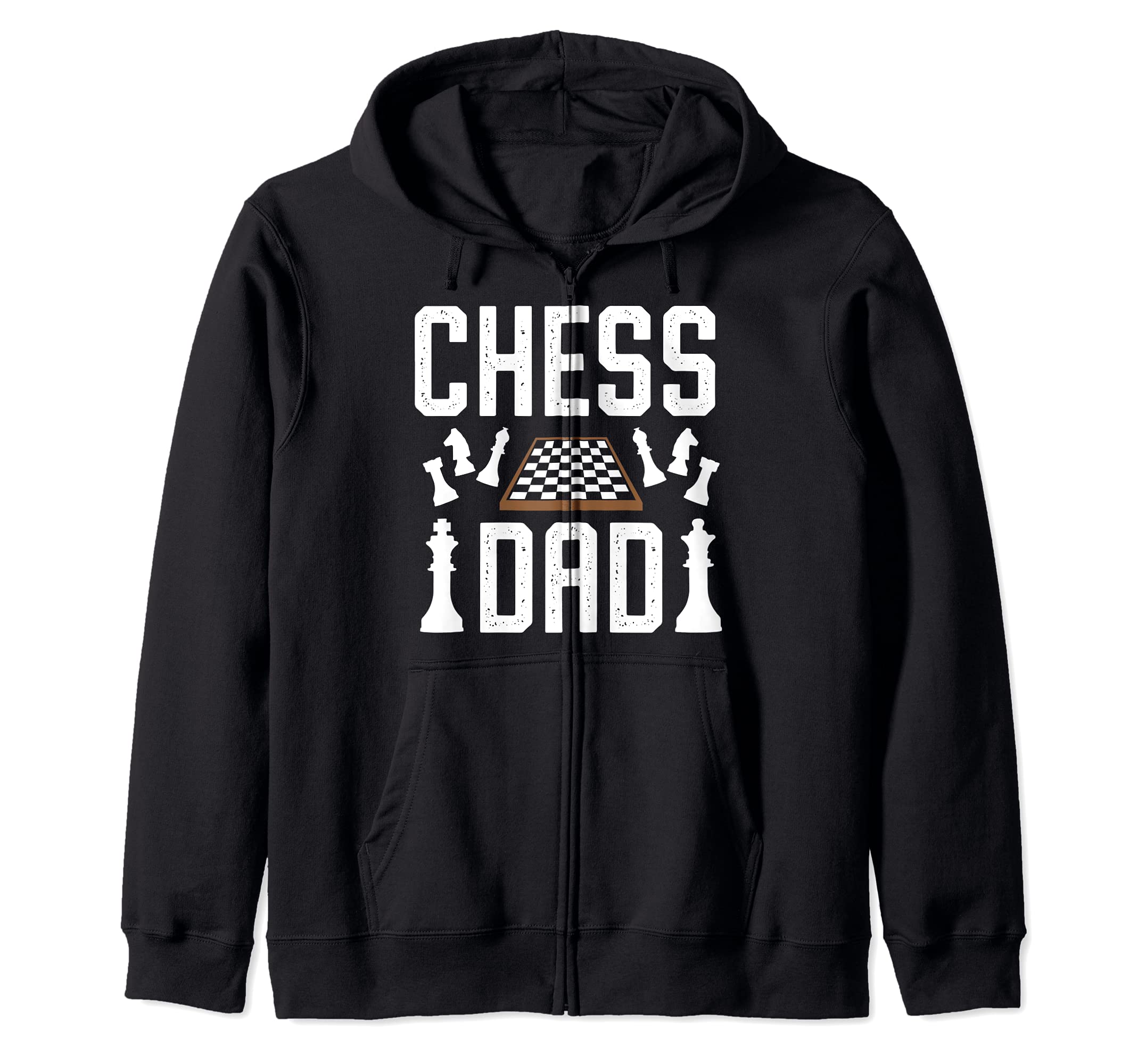 Chess Dad Fathers Day Zip Hoodie
