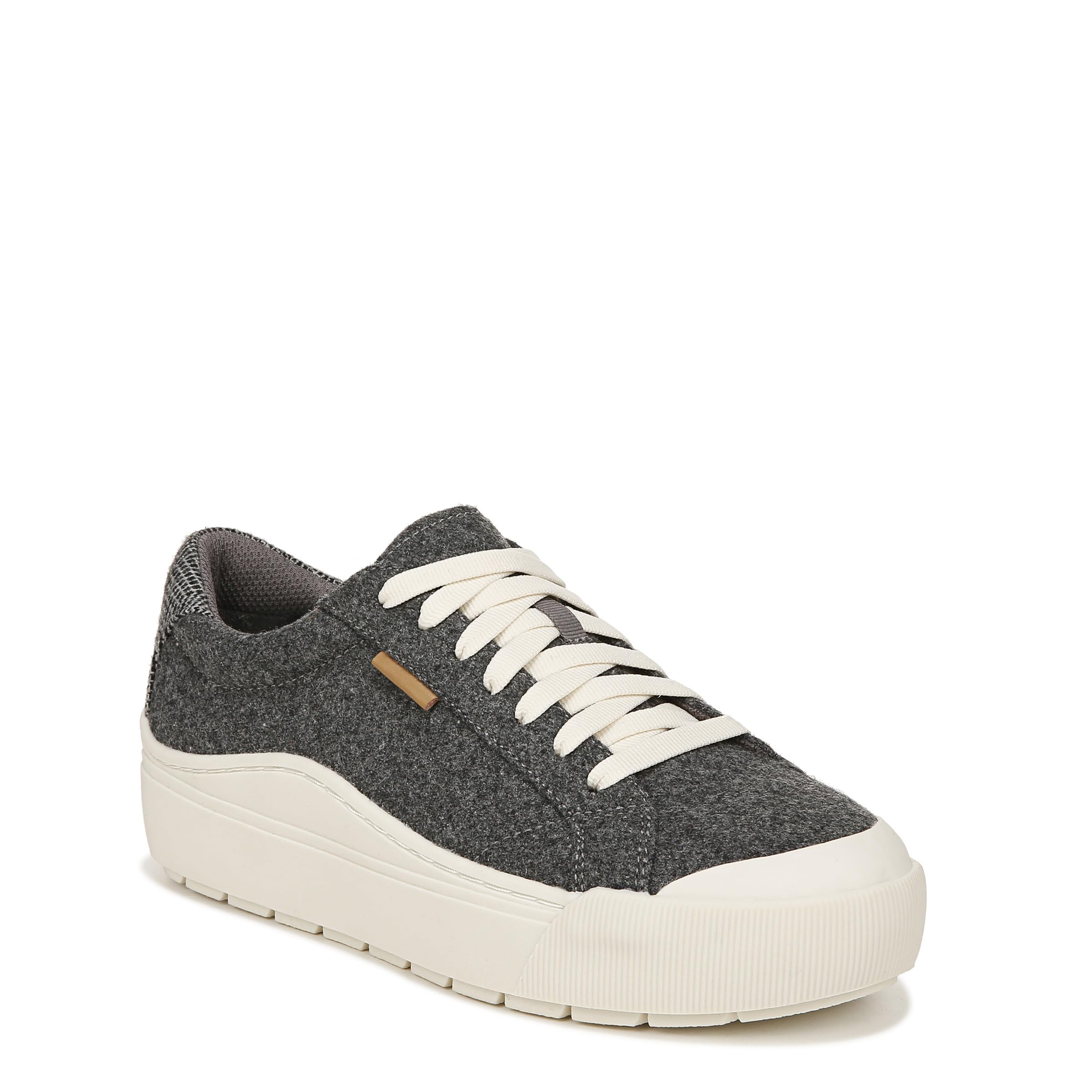 Photo 1 of Dr. Scholl's Shoes Womens Time Off Platform Slip On Fashion Sneaker Charcoal Wool Fabric 8 M