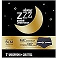 Always ZZZ Overnight Disposable Period Underwear for Women Size S/M, 360 Degrees Coverage, 7 Count