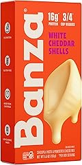 Banza Shells & White Cheddar Mac and Cheese - High Protein, Gluten Free, and Lower Carb Protein Mac and Cheese - 5.5oz