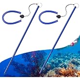 Gemscream 2 Pcs Scuba Diving Pointer Stick, 13.8" Lobster Stick | Aluminum with Measurement Adjustable Lanyard, Dive Noise Maker, Scuba Dive Accessories, Diving Safety Gear Pointer Rod