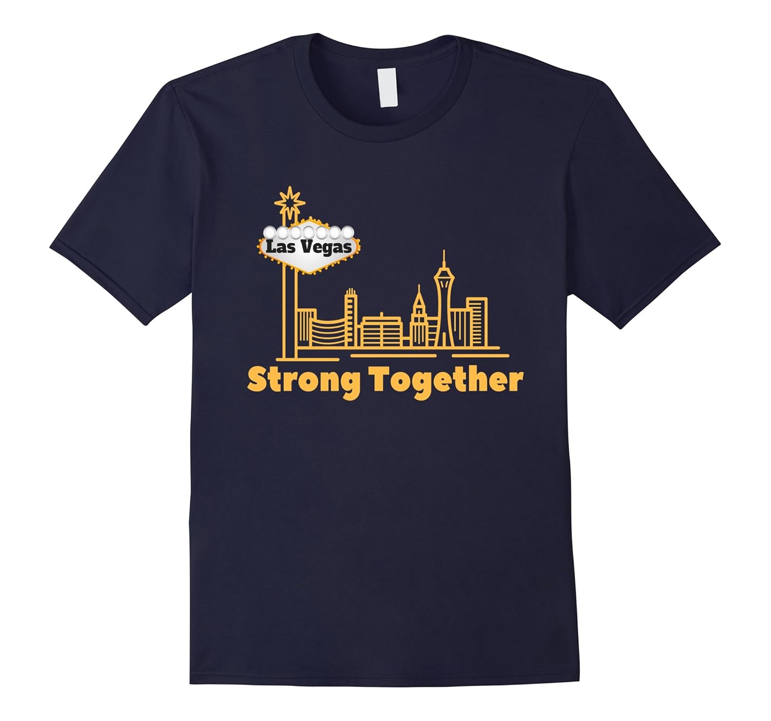 Las Vegas StrongTogether T-shirt-Rose