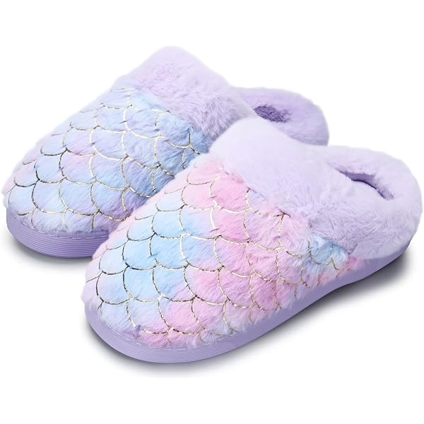 Bear Slippers For Women - Cute Fluffy Memory Foam House Shoes With Anti-Slip Soles