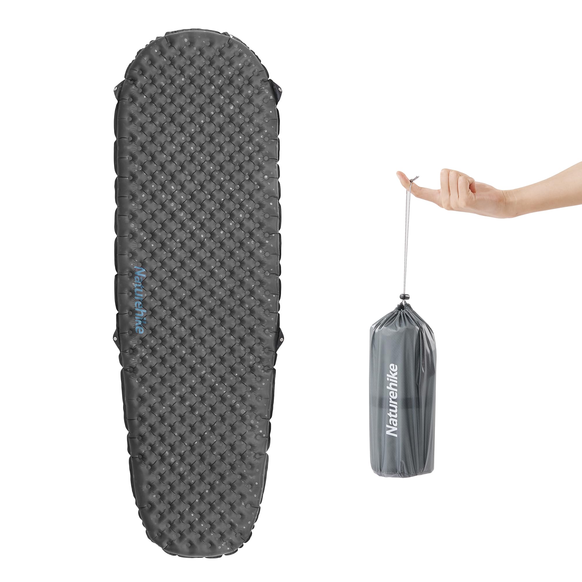 Naturehike 3.5 R Value Camping Sleeping Mat 4 Seasons Ultralight Self-Inflating Sleeping Mat Air Mattress Durable with Inflatable Bag