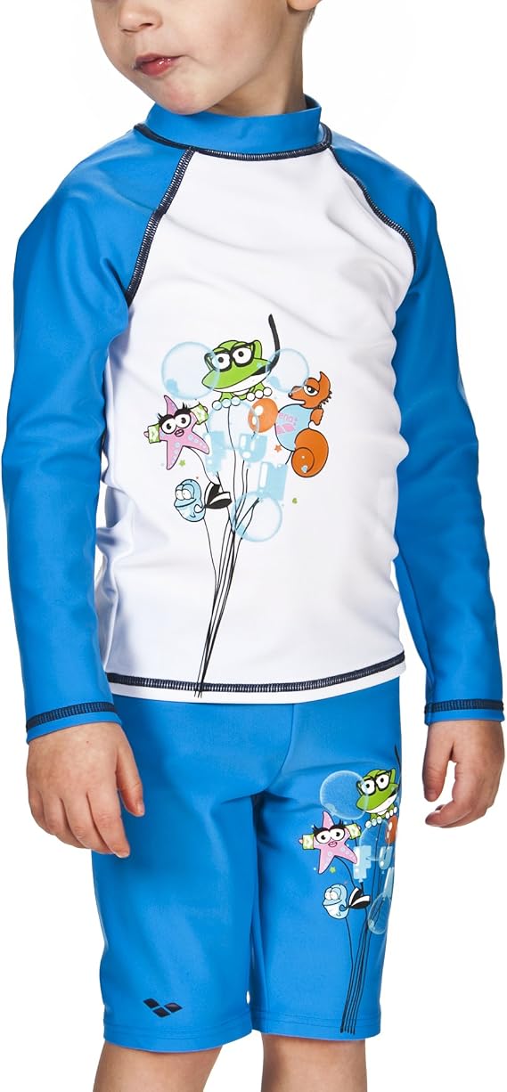 Runhit Rashguard Langarm-Shirt Für Jungen – LSF 50+, Schnelltrocknend, Mit Mesh-Einsätzen