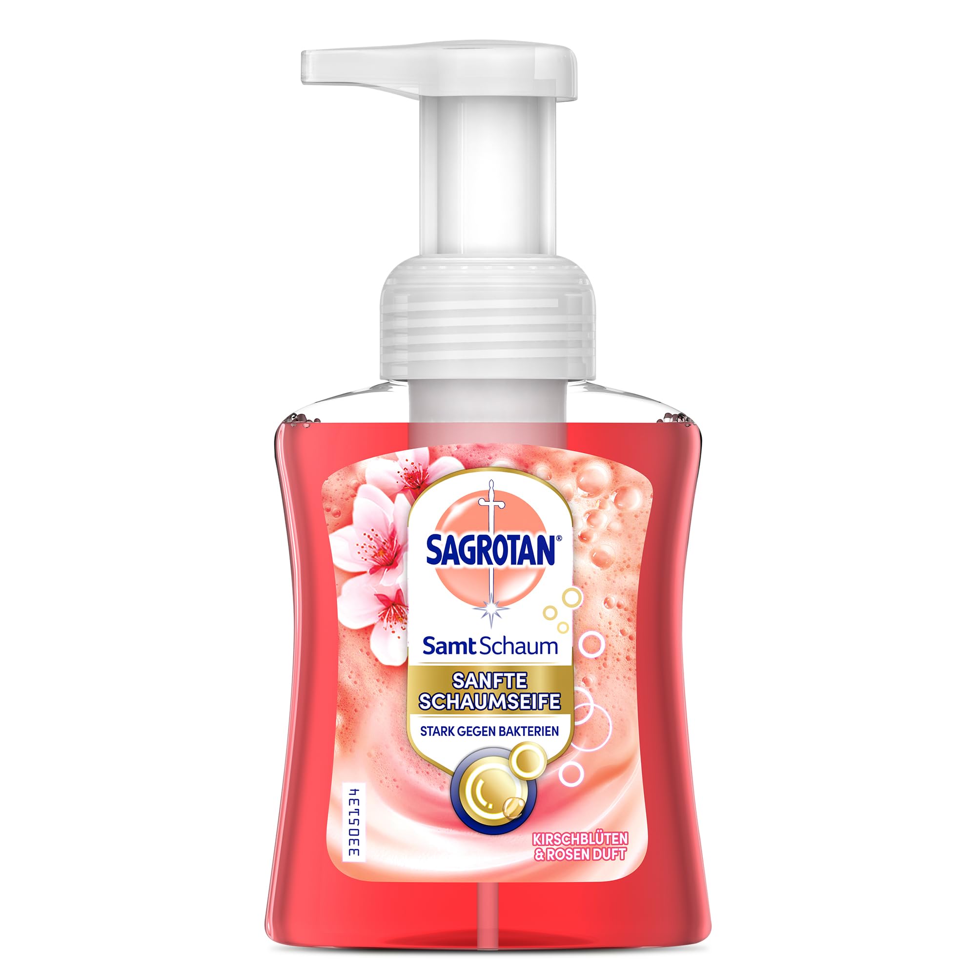 Sagrotan Samt-Schaum Seife Kirschblüte & Rose – 1 x 250 ml Schaumseife im Seifenspender 2