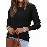 LILLUSORY Womens Lightweight Sweater Fall Fashion 2025 Pullover Soft Basic Knit Dressy Casual Tops Winter Outfits Clothes