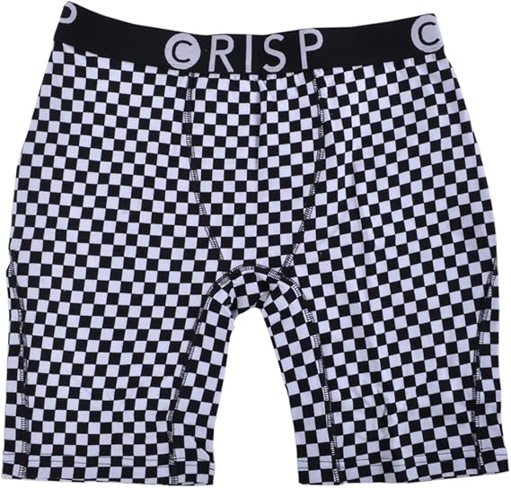 Mens Crisp Boxers Checker Underwear Briefs White Medium at Amazon Men’s