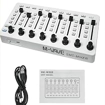 M-VAVE Teclado de controle MIDI de 25 teclas Mini teclado USB