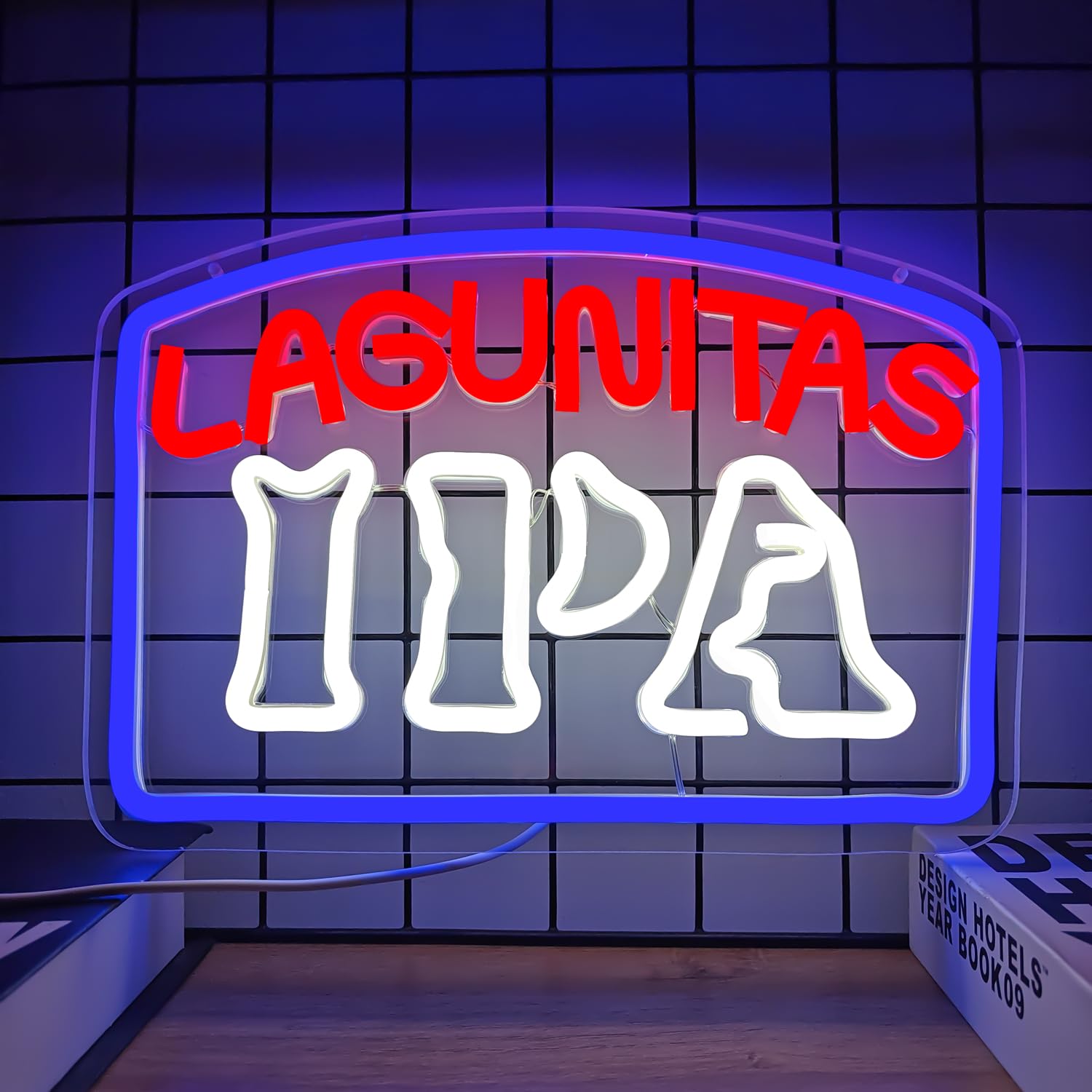 Photo 1 of Lagunitas IPA Neon Sign Beer Neon Sign for Wall Decor Neon Sign Light for Man Cave Bar Neon Led Sign Dimmable Neon Light Up Sign for Beer Bar Pub Business Club Party Garage Gift