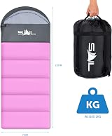 SAIL 4 Season Sleeping Bag Kids Adults Extra Wide 400GSM Pink Large XL view 7