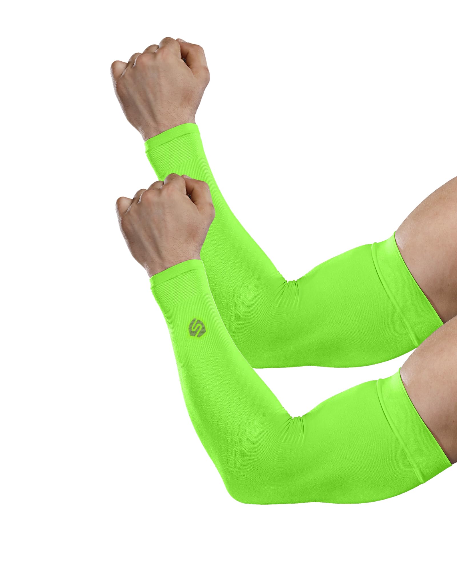 SHINYMOD Compression Sleeves Arm Warmers UV Sun Protection Men Women Cooling Sleeves to Cover Arms for Cycling, Driving, Golf, Hiking
